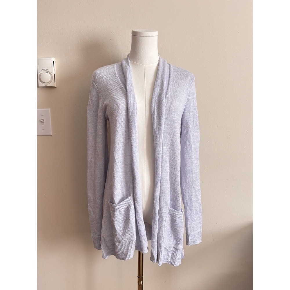 Lilly Pulitzer Ariela Cardigan Open Knit Sweater Pearly Purple Small‎ Preppy